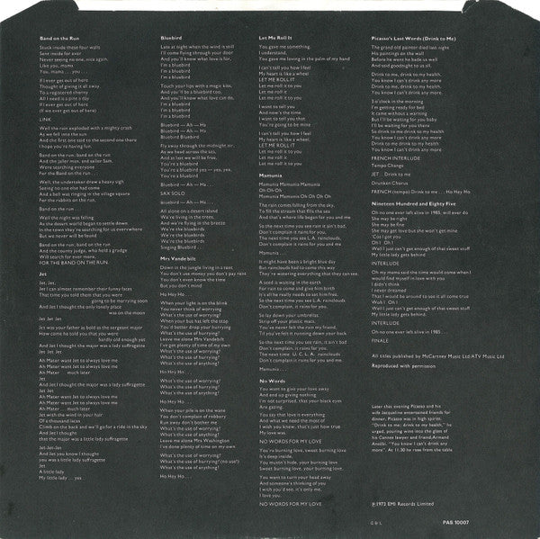 Paul McCartney And Wings* : Band On The Run (LP, Album)