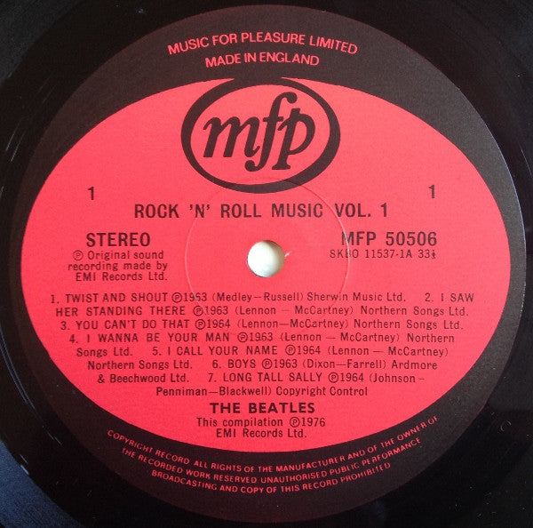 The Beatles : Rock 'N' Roll Music Vol. 1 (LP, Comp)