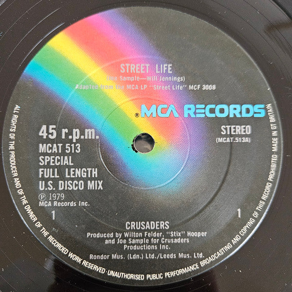 Crusaders* : Street Life (Special Full Length U.S. Disco Mix) (12", Bla)