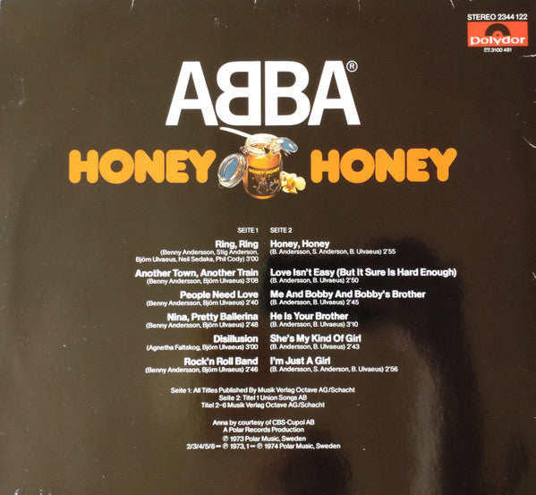 ABBA : Honey, Honey (LP, Comp, RE)
