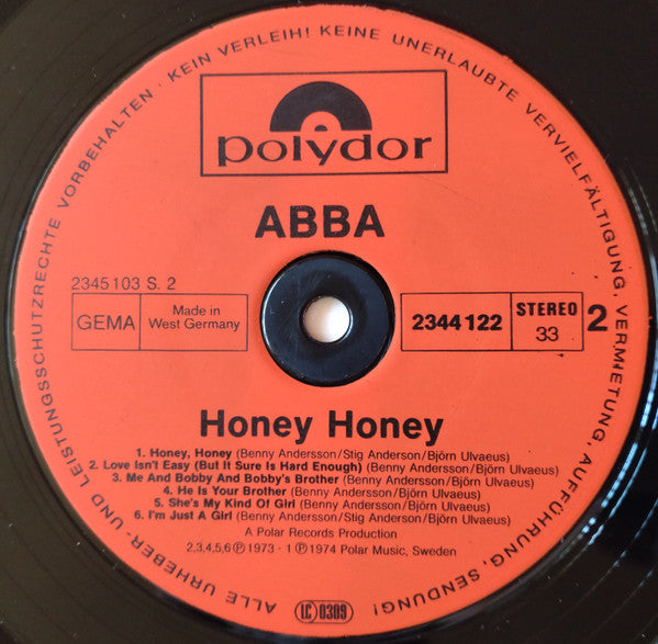 ABBA : Honey, Honey (LP, Comp, RE)