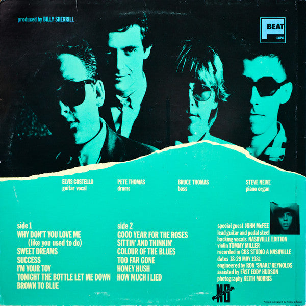 Elvis Costello & The Attractions : Almost Blue (LP, Album)