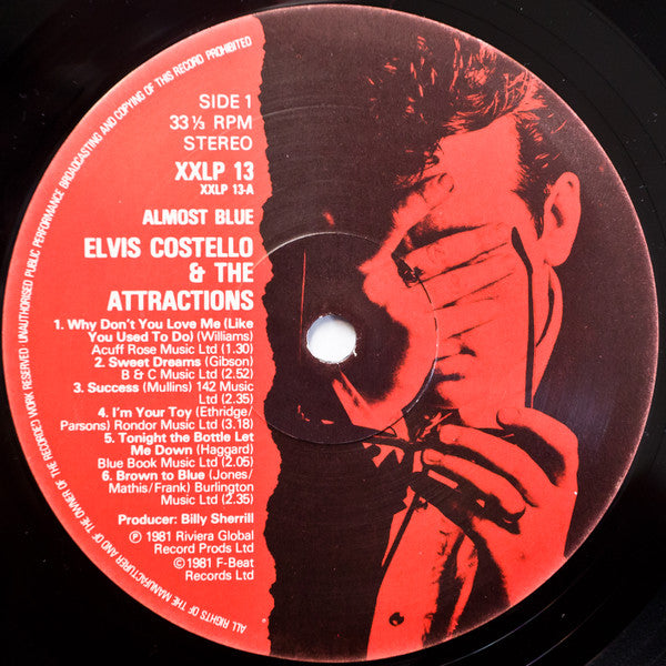 Elvis Costello & The Attractions : Almost Blue (LP, Album)