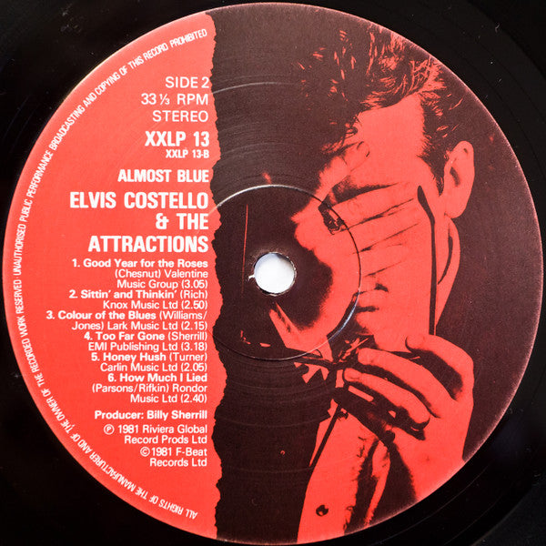 Elvis Costello & The Attractions : Almost Blue (LP, Album)