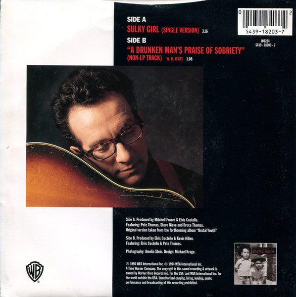 Elvis Costello : Sulky Girl (7", Single)