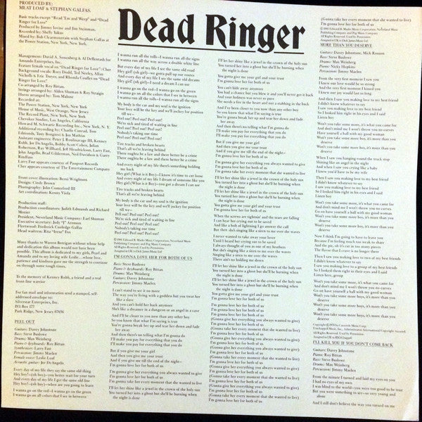 Meat Loaf : Dead Ringer (LP, Album)