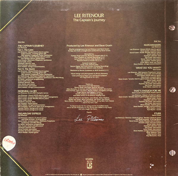 Lee Ritenour : The Captain's Journey (LP, Album)