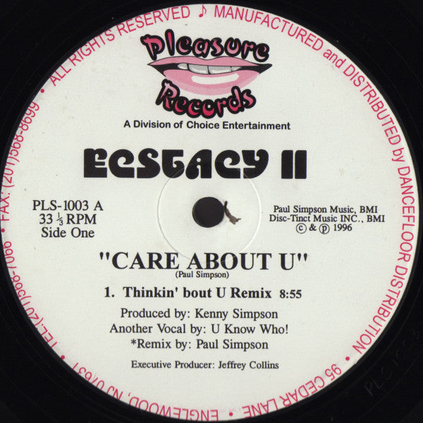 Ecstacy II : Care About U (12")