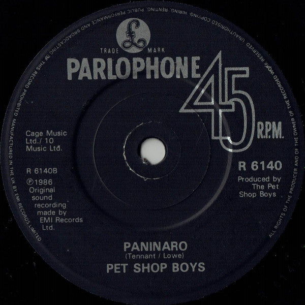 Pet Shop Boys : Suburbia (7", Single, Bla)