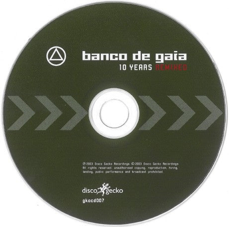 Banco De Gaia : 10 Years (Remixed) (CD, Comp)