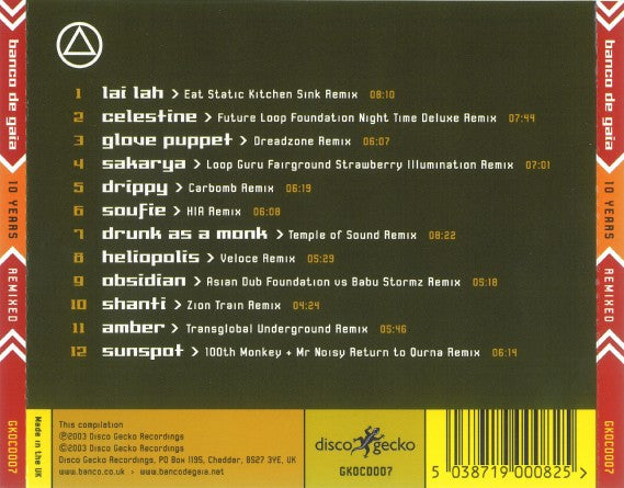 Banco De Gaia : 10 Years (Remixed) (CD, Comp)
