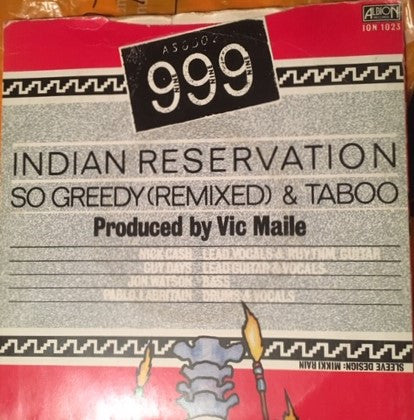 999 : Indian Reservation (7", Single, Sil)