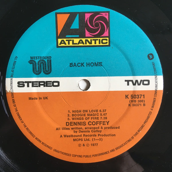 Dennis Coffey : Back Home (LP, Album)