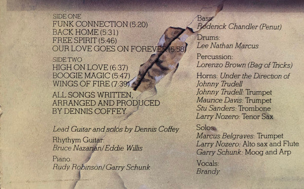 Dennis Coffey : Back Home (LP, Album)