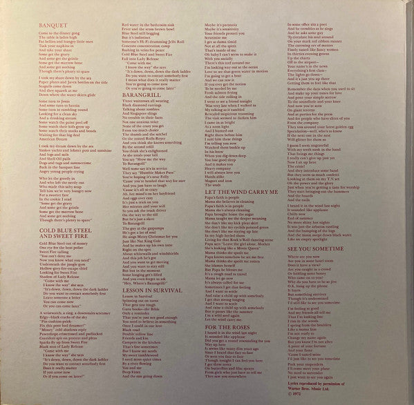 Joni Mitchell : For The Roses (LP, Album, Gat)