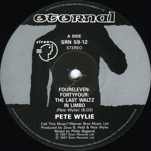 Pete Wylie : Fourelevenfortyfour (12", Single)