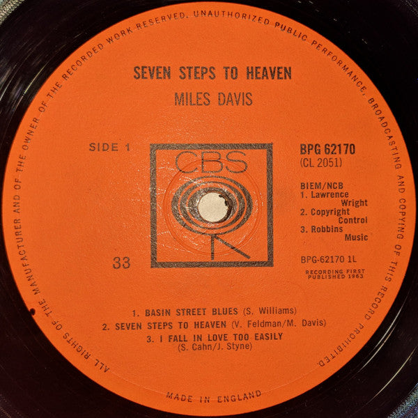 Miles Davis : Seven Steps To Heaven (LP, Album, Mono)