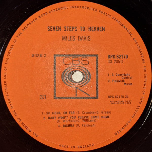 Miles Davis : Seven Steps To Heaven (LP, Album, Mono)