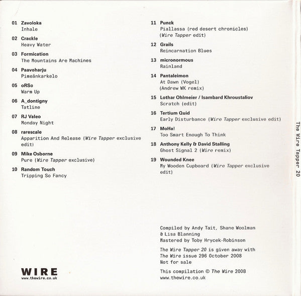 Various : The Wire Tapper 20 (CD, Comp)