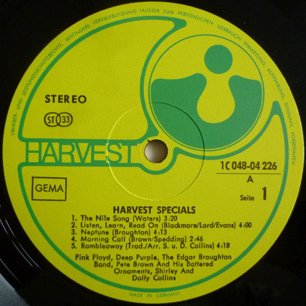 Various : Harvest Specials (LP, Comp)