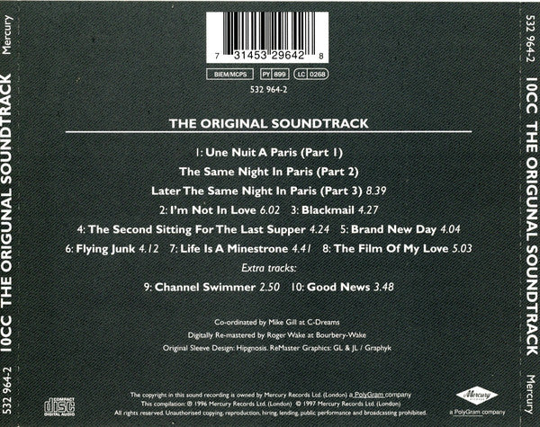 10cc : The Original Soundtrack (CD, Album, RE, RM)