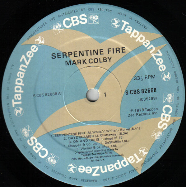Mark Colby : Serpentine Fire (LP, Album)