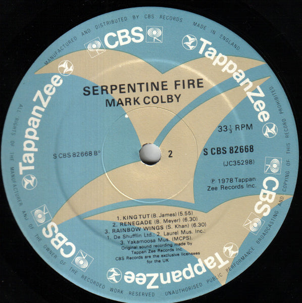 Mark Colby : Serpentine Fire (LP, Album)