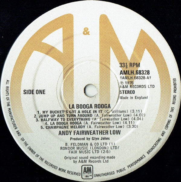 Andy Fairweather Low* : La Booga Rooga (LP, Album)