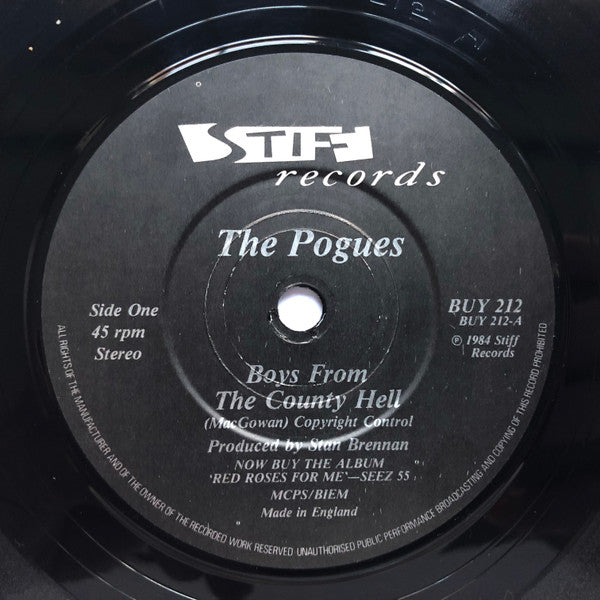 The Pogues : The Boys From The County Hell (7", Single, Gre)