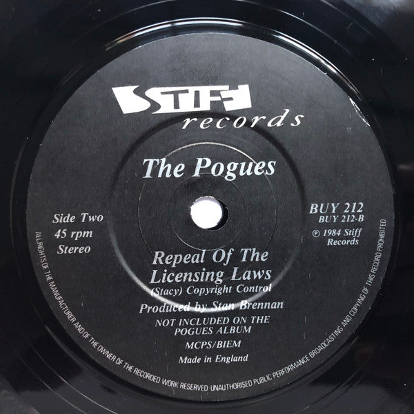 The Pogues : The Boys From The County Hell (7", Single, Gre)