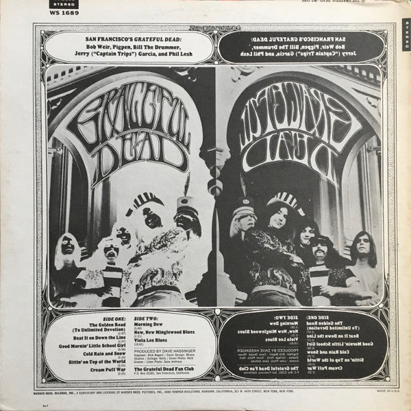 The Grateful Dead : The Grateful Dead (LP, Album, RP, Pit)