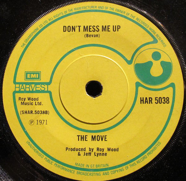 The Move : Tonight (7", Single, Sol)