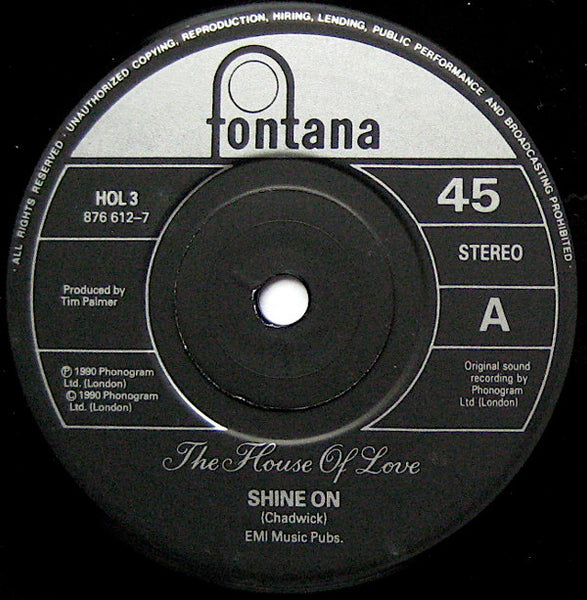 The House Of Love : Shine On (7", Single, Ltd, Num)