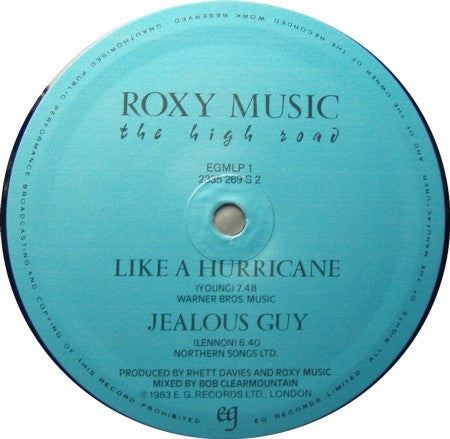Musique Roxy* : The High Road (LP, MiniAlbum)