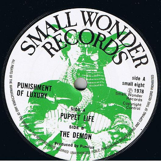 Punishment Of Luxury : Puppet Life (7", Single)