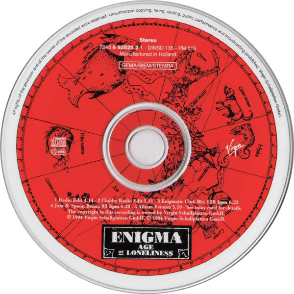 Enigma : Age Of Loneliness (CD, Maxi)