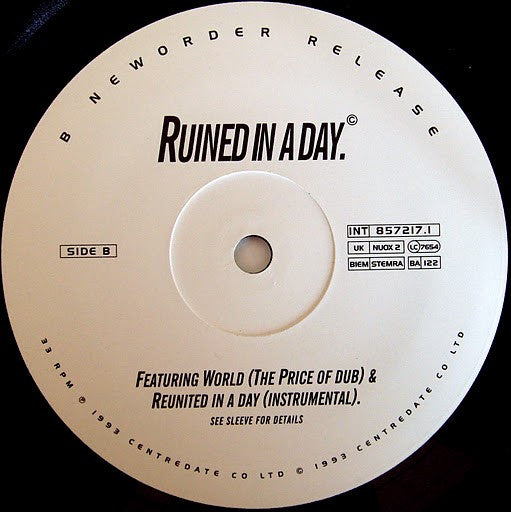 NewOrder* : Ruined In A Day (12", Single)
