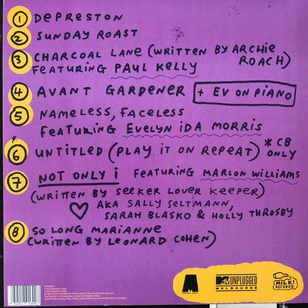 Courtney Barnett : MTV Unplugged (Live In Melbourne) (LP, Album, Aqu)