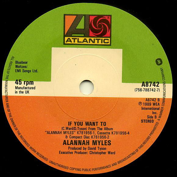 Alannah Myles : Black Velvet (7", Single)