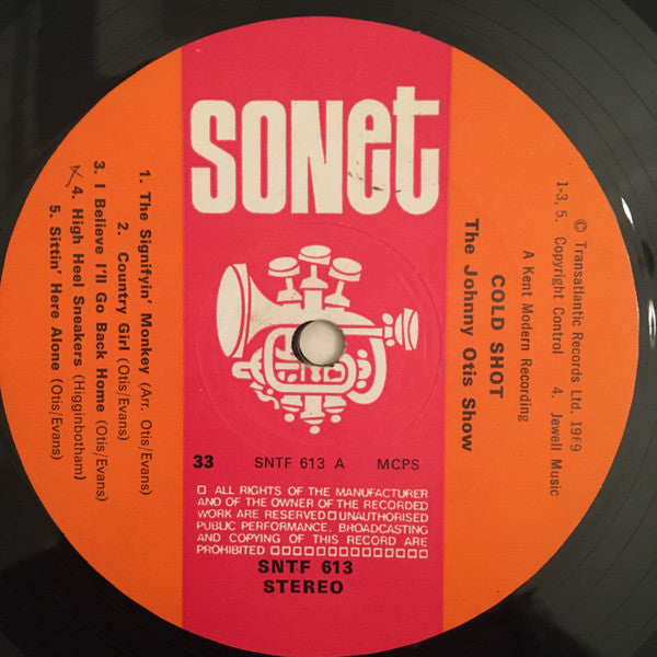 The Johnny Otis Show Featuring Mighty Mouth Evans* & Shuggie Otis : Cold Shot! (LP, Album)