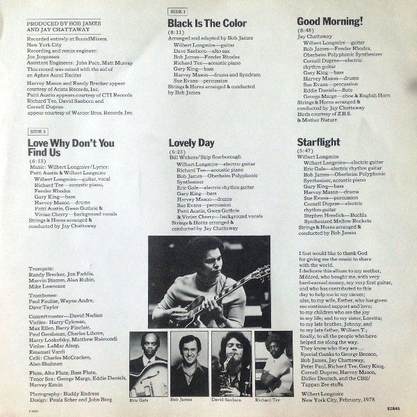 Wilbert Longmire : Sunny Side Up (LP, Album)