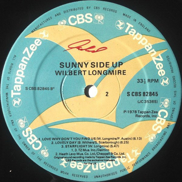 Wilbert Longmire : Sunny Side Up (LP, Album)