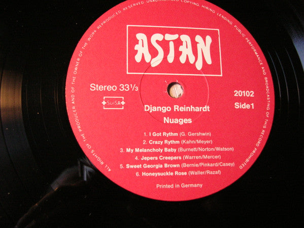 Django Reinhardt Et Le Quintette Du Hot Club De France* : Nuages (LP, Comp, Red)