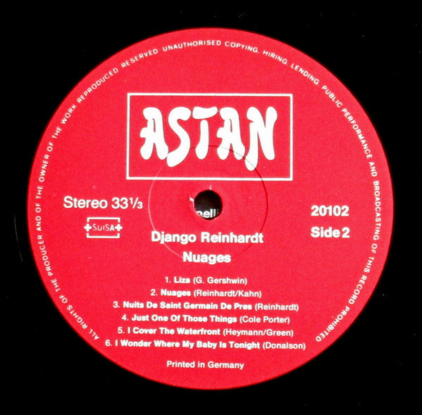 Django Reinhardt Et Le Quintette Du Hot Club De France* : Nuages (LP, Comp, Red)