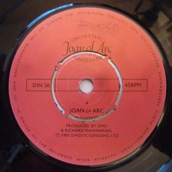 Orchestral Manoeuvres* : Joan Of Arc (7", Single, 4 P)