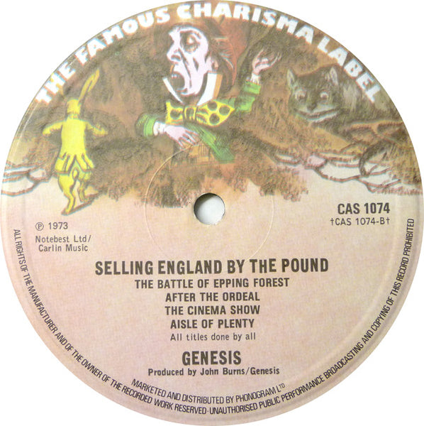 Genesis : Selling England By The Pound (LP, Album, RE, Sma)
