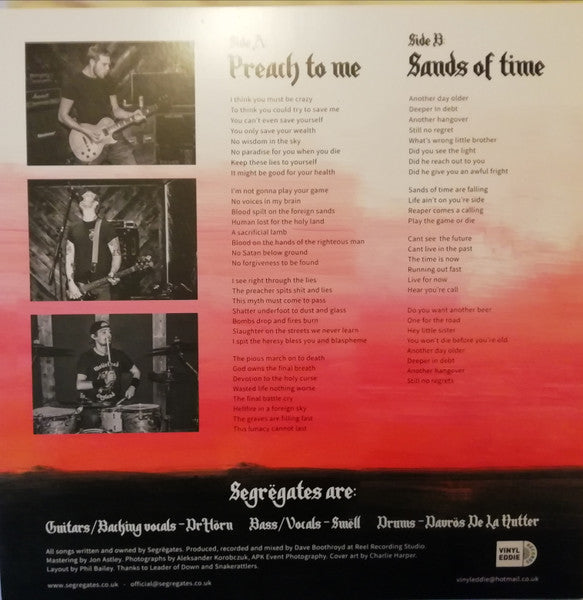 Segrëgates : Preach To Me (12", Single)