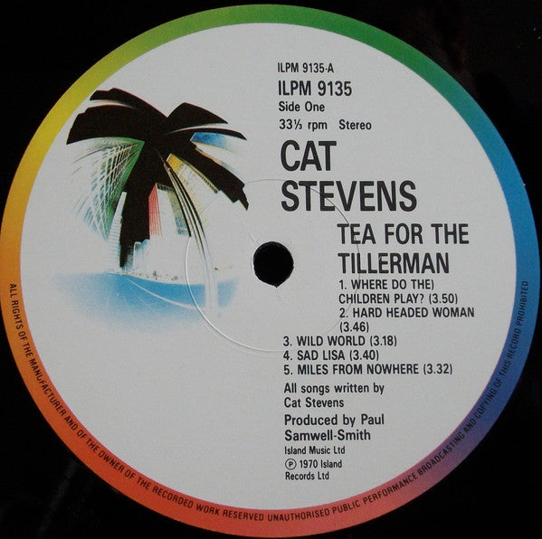 Cat Stevens : Tea For The Tillerman (LP, Album, RE)