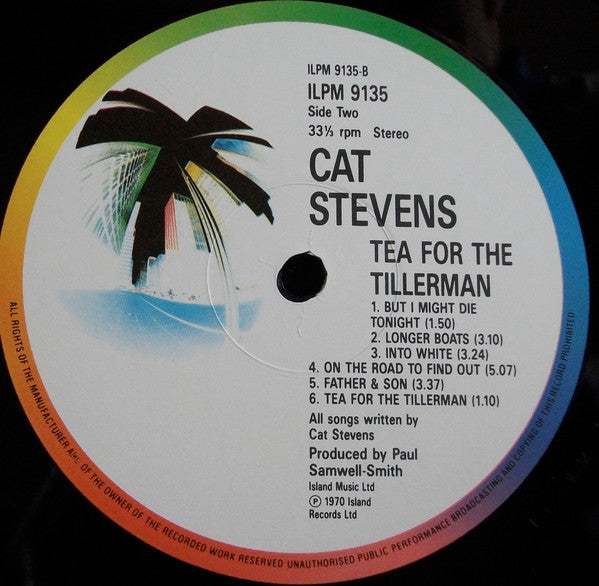 Cat Stevens : Tea For The Tillerman (LP, Album, RE)