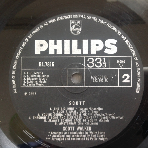 Scott Walker : Scott (LP, Album, Mono)